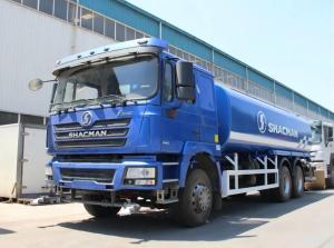 China F3000 5000 Gallon Water Tanker Trucks SHACMAN Blue Water Truck wholesale