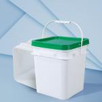 5L 10L 16L 25L Orange Square Plastic Bucket PP Material for Supermarket Food