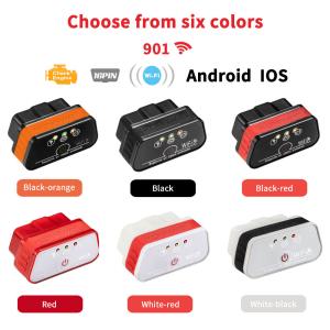 China Mini WIFI Diagnostic Scanner Android And IOS System Knonnwei KW901 Unique Mould wholesale