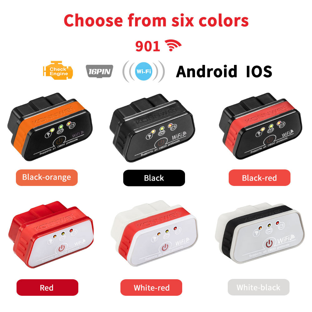 Intellegent ELM327 wireless car diagnostic device Scan Wifi support Android IOS System
