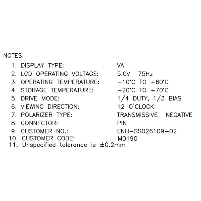 Black Blue TN Segment LCD Module With Silk Screen High Definition VA Segment For Purifier Manufacturer Direct