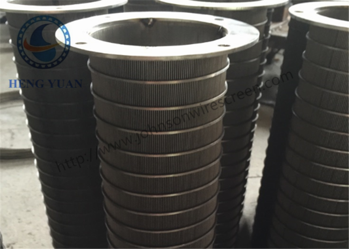 Mechanical Separation Trommel Drum Screen / Basket Screen Filter Firm Structure