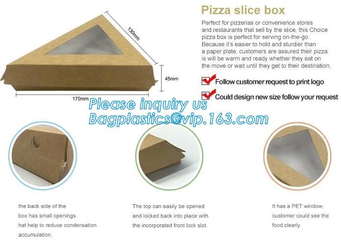 kraft paper sandwich box with window ,triangle sandwich box for packaging,Cardboard Box With Clear Window Burger Sandwic