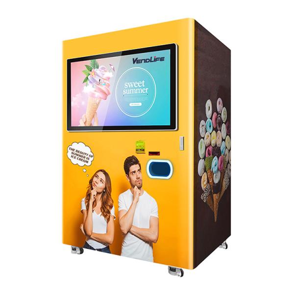 Quality 110V Coin Operated Ice Cream Vending Machines FCC Certified for sale