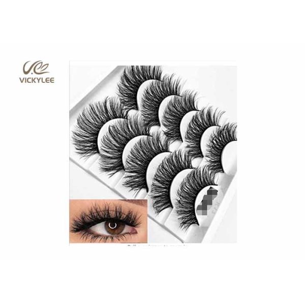 Fashioned Fan Shaped 27MM Natural Wispy False Lashes