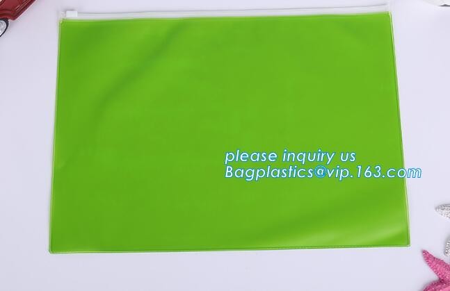 Promotional Low MOQ colorful A5 size matte waterproof mesh PVC file pocket folder/document bag with zipper and custom lo