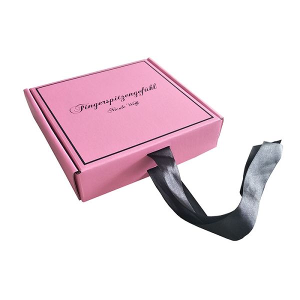 Pink and Marble Paper Gift Box Customized Printing , Embossed Logo Empty Gift Boxes