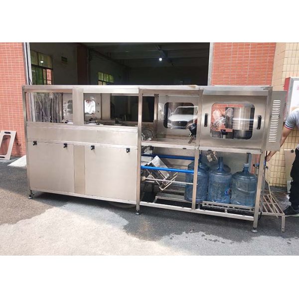 200bph Semi Automatic Washing Bottle Filling Machine Double Raw 5 Gallon