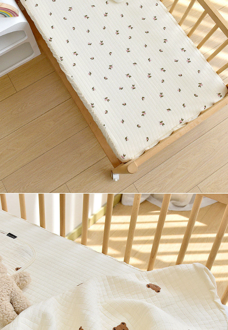 Soft and Breathable Baby Blanket Quilt Made of 100% Cotton Fiber for Newborn Swaddle