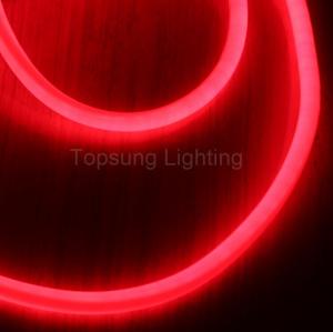 China 360 led round rope light 120v neon light 25mm pvc hose flex neon replacement red color wholesale