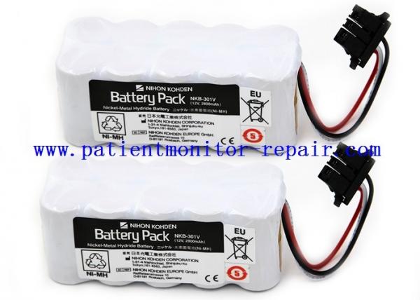 Quality NKB-301V 12V 2800mAh Nickel - Metal Hydride Battery Nihon Kohden T Series for sale