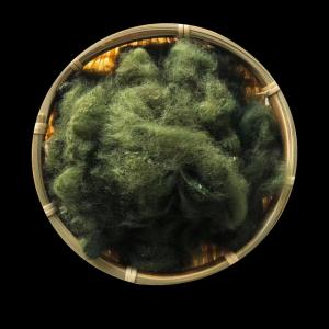 China Solid Dope Dyed Recycled Polyester Staple Fiber Multiple Colors Available wholesale