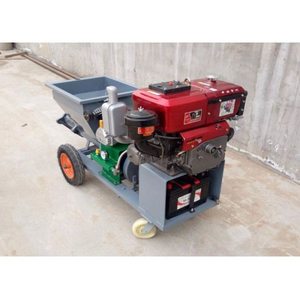 Automatic Spray Plaster Machine , Extreme Fast Cement Plaster Spray Machine