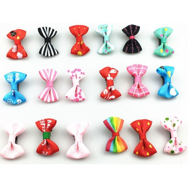 Design Cute Dog Bows Bands Beauty Pet Hair Bowties Clips