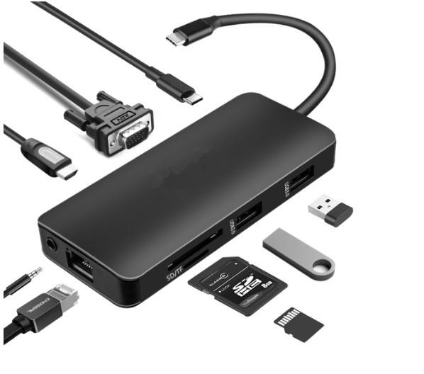 Quality RJ45 Multiple USB C hub for sale