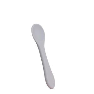 China Mini Rubber Infant Baby Forks Spoons For Feeding Teething Silicone With Size is 14.4x3.7x2.5 Cm And Weight is 25 Gram wholesale