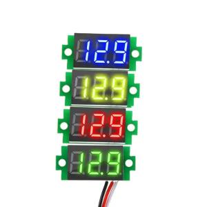 China DC 0-100V 0.36'' Digital Ammeter Voltmeter 3 Wire LED Display Panel wholesale