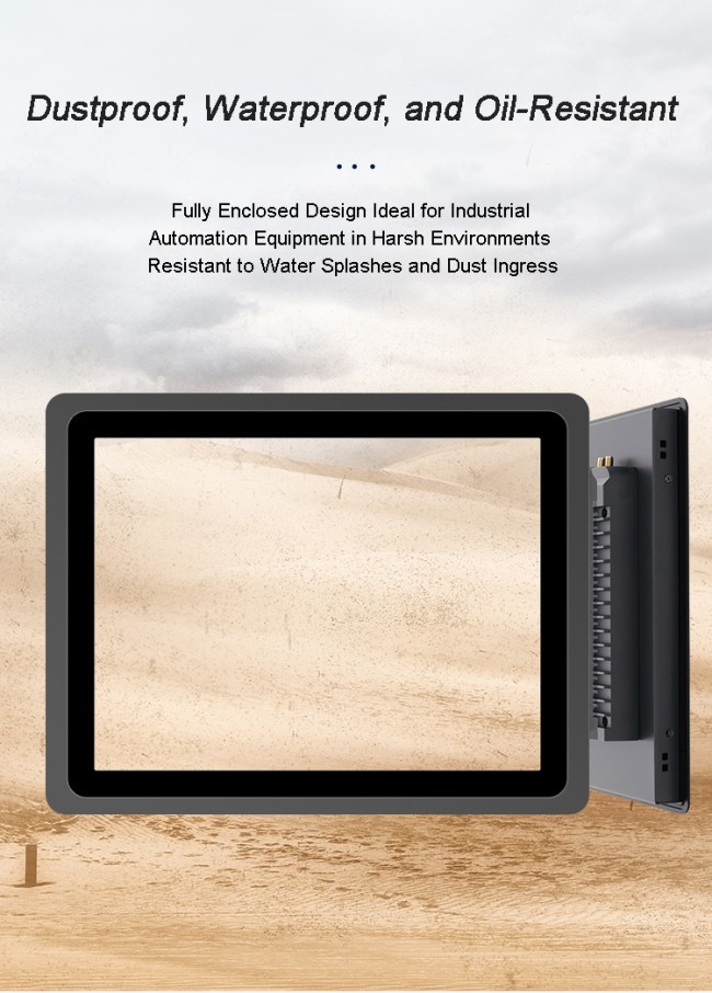 21.5 Inch LCD Industrial Monitor Ip65 Panel Wall Mount Embedded Capacitive Touch Screen Display Industrial Panel Pc