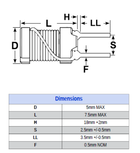 SBCP-47HY101B Through Hole Ferrite Core Inductor Choke Coil For DC-DC Converter