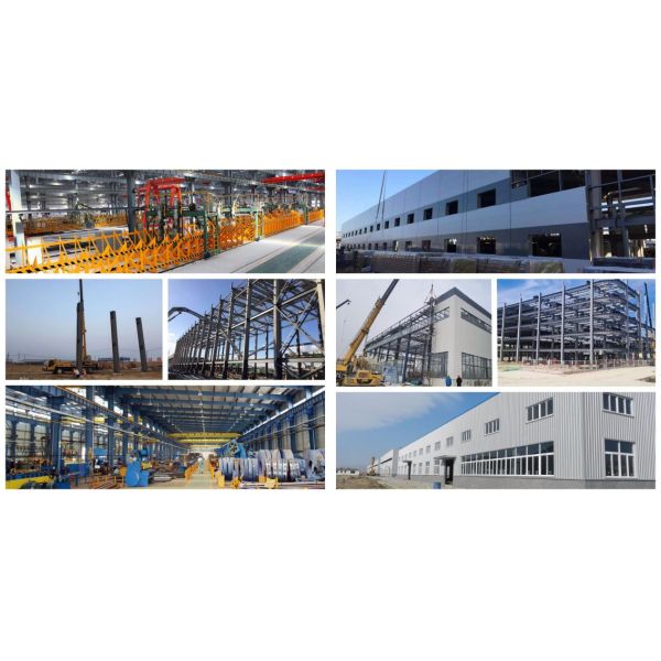 Prefab Steel Structure Workshop with H-Section Beams 50-Year Lifespan