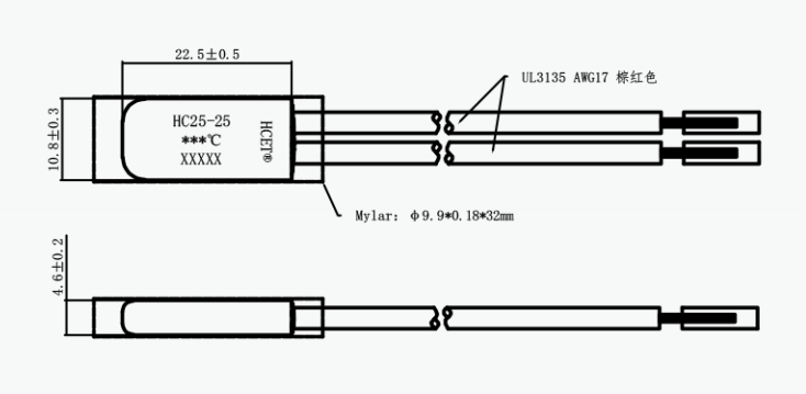 Customized 25A Bimetal Thermal Cutoff Switch 70℃-160C Temperature Range
