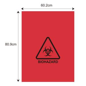 China Red Thickness 39 micron Specimen Transport Bags Hospital Biohazard wholesale