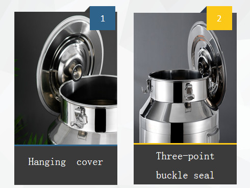 25L Honey Barrels Storage Bucket Grain Stainless Steel Drum Milk Barrel