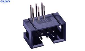 China Right Angle 2 * 3 Box Header Connector 2.54 Mm Through Hole Withstand Voltage 500V wholesale