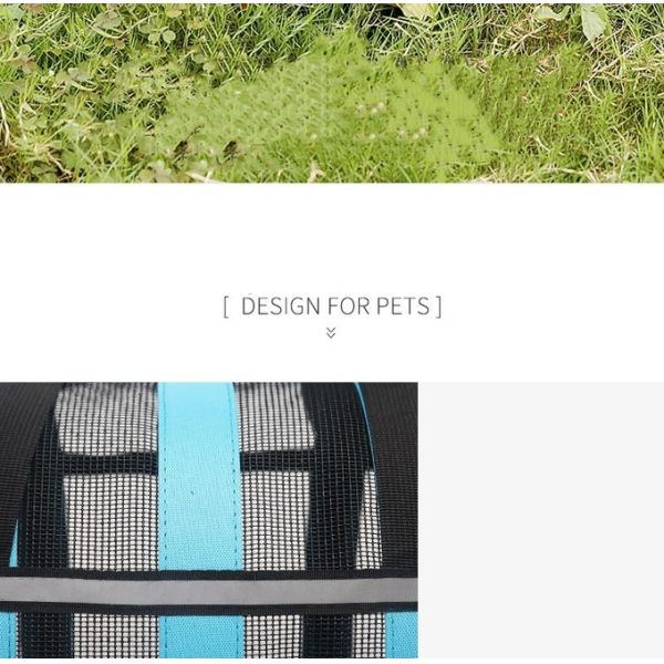 Dog And Cat Portable Handbag With Breathable Mesh On Four Sides Foldable Pet Cage