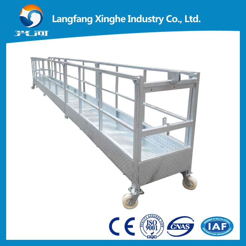 Curtain wall cleaning gondola , window cleaning cradle , facade cleaning suspended platform , roof scaffolding