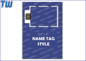 China Simple Web Link Key USB Customized Tag Shape Printing Paper Card wholesale
