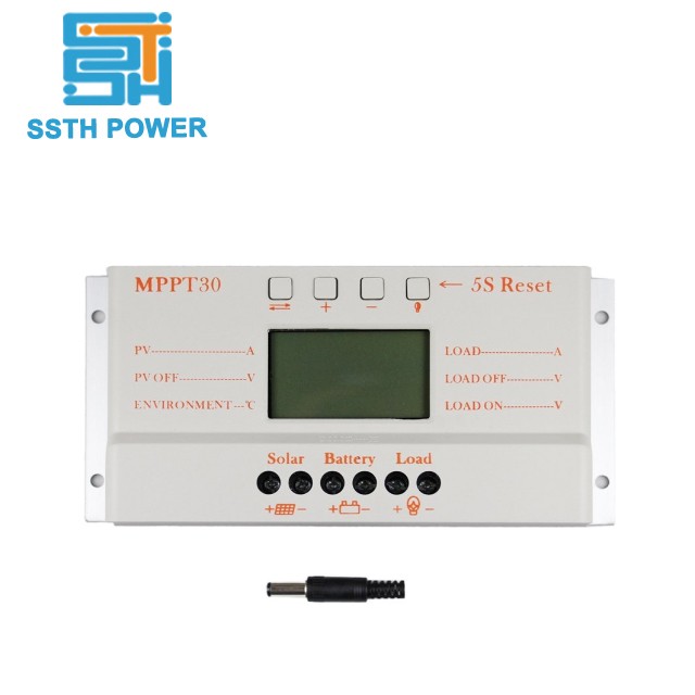 12V/24V 30 Amp MPPT Solar Charge Controller 380w For Solar System Control