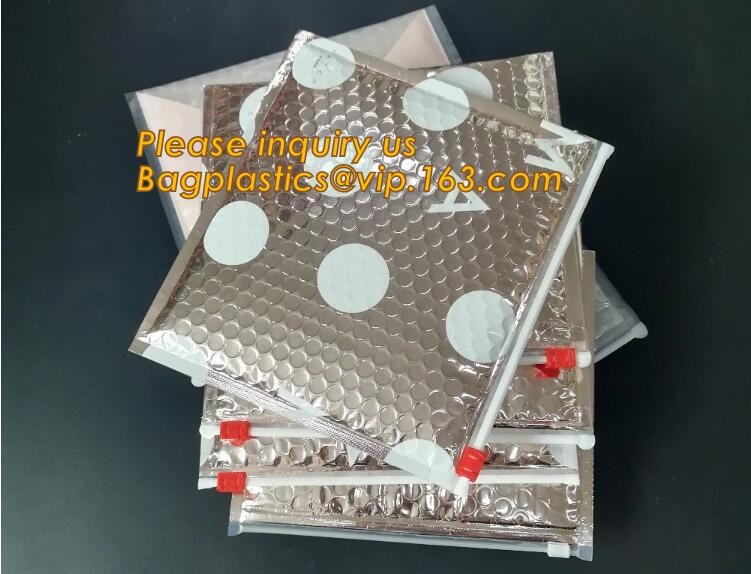 Cosmetic Slider Zip lockk Bubble Bags Bubble Slide Pouch,Zip lockk esd bubble bag bubble packaging wrap cosmetic pouch slide