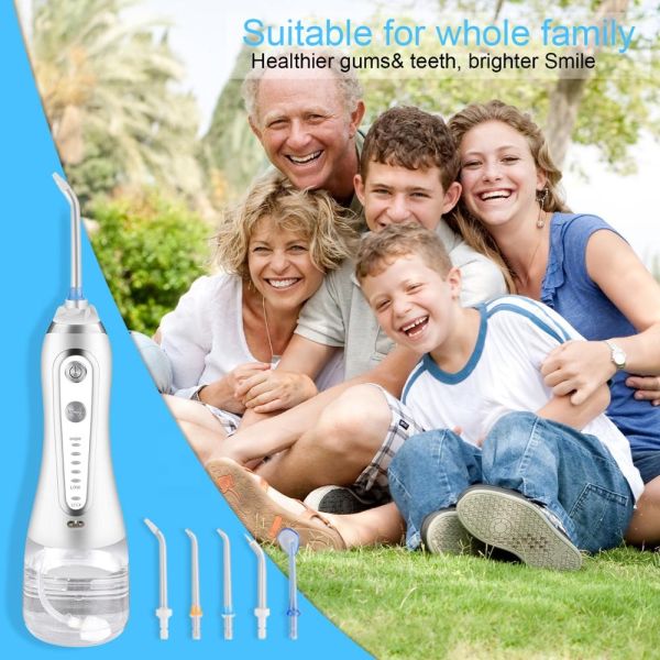 300ml IPX7 Oral Care Appliances Water Irrigation Dental Floss Power Irrigator Portable Water Flosser Teeth Cleaning Mini Travel