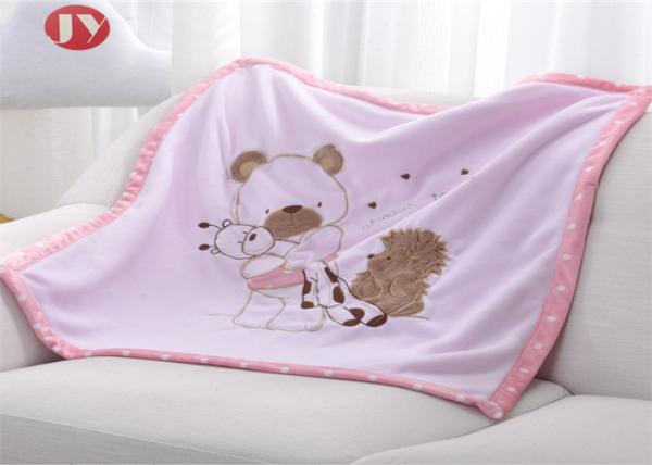 Quality Newborn Thick Warm Baby Blanket With 2 Layers Super Soft Knitted Animal Pattern ECO for sale