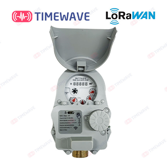 LoRaWAN Remote Water Meter / Smart Meter Water Usage With Build In Antenna