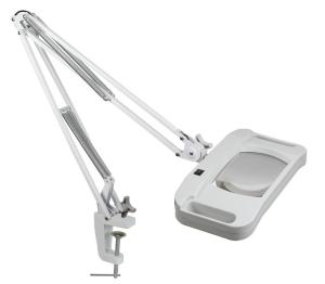Magnifying lamp led light source square rectangular  type with clamp magnifier led light