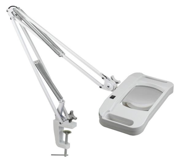 Quality Magnifying lamp led light source square rectangular  type with clamp magnifier led light for sale