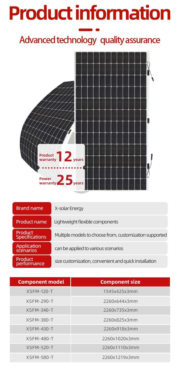 Flexible Solar Panel Price Pakistan 120W 200W 580W Soft Flexible Solar Panels Modules PV Panel Foldable and Bendable