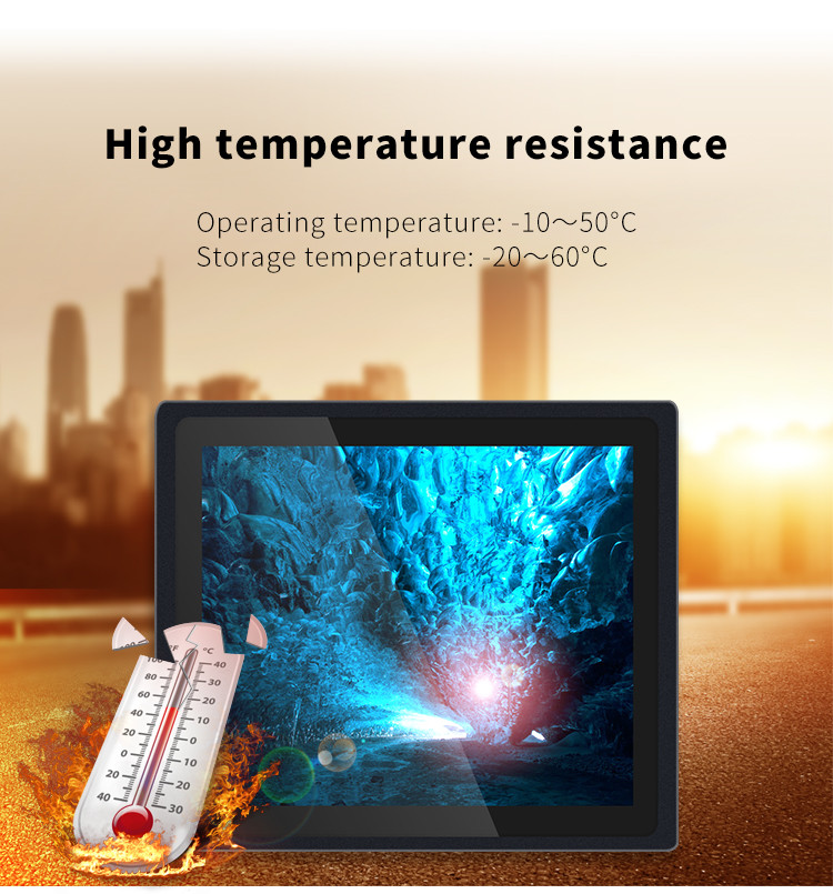 21.5 Inch Industrial Panel PC Embedded Wall Mount Rugged Touch Screen Computer
