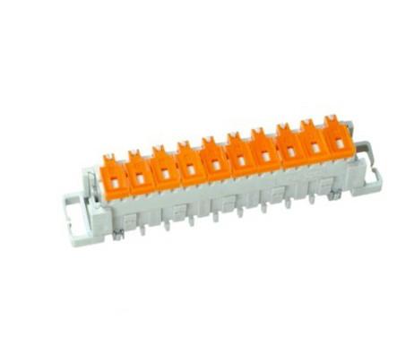 Quality ABS / PBT LSA Plus Module Double Sided 10 Pair Krone Module Normal Closed for sale