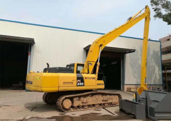 Quality PC350 Long Reach Excavator Booms , Komatsu Long Reach For Subway Construction for sale