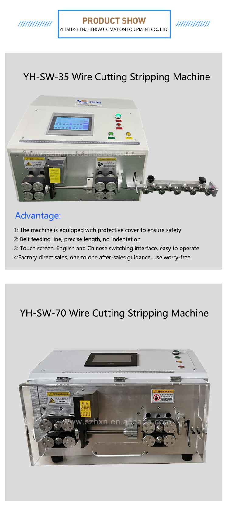 Multicore Cable Wire Cutting Stripping Machine 35mm2 with 220V/110V 50-60HZ Power Supply