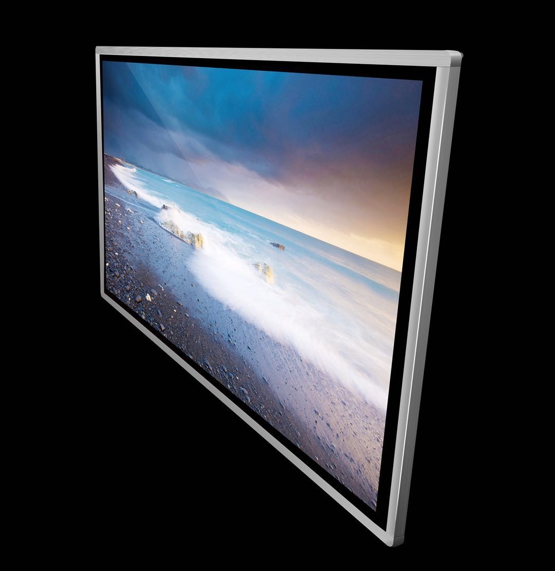 Wall Mount LCD Touch Screen Monitor, High Resolution Touch Screen Display Monitor Response Speed Fast Long Lifespan