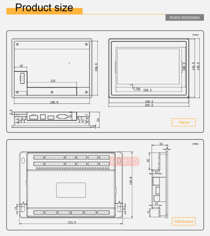 Ruida RDD6584 Digital Knife Cutting Controller for Oscillating Knife, Rotary Knife & Cutting Machines