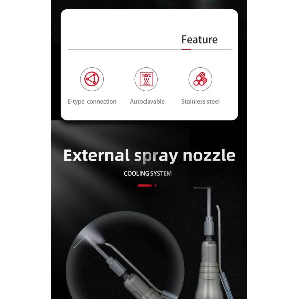 Practical 40000RPM Dental Implant Tools , Implant Motor Surgical Straight Handpiece