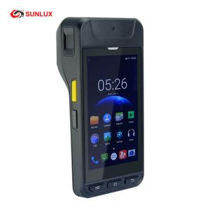 China Big Screen Android Handheld Barcode Scanner With Printer on sale