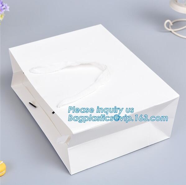Fashion Custom Printing Luxury Gift Shopping Carrier Paper Bag With Your Own Logo Print,strong twisted handle black leat